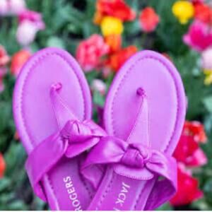 Jack Rogers Women's ABIGAIL Knotted Purple Sandals NEW Size 7.5